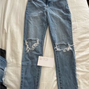 Distressed Blue Women's Jeans